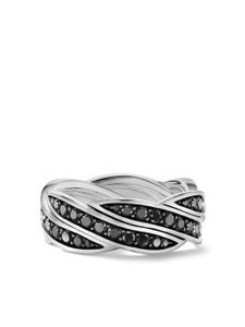 David Yurman bague DY Helios en argent sterling pavée de diamants (9 mm)