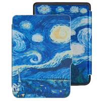 Lunso Kobo Clara HD hoes (6 inch) - sleepcover - Van Gogh Sterrennacht