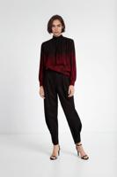 Losse blouse paisley en lurex - BROWN - S