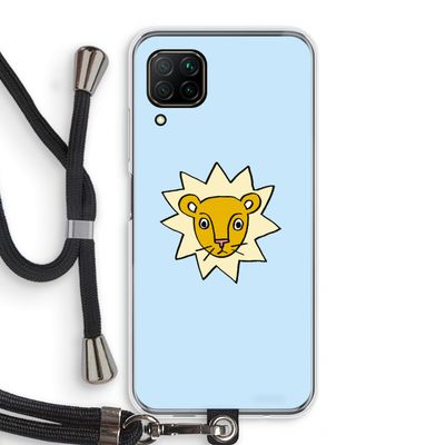 Kleine leeuw: Huawei P40 Lite Transparant Hoesje met koord