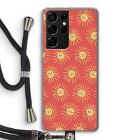 Zon: Samsung Galaxy S21 Ultra Transparant Hoesje met koord