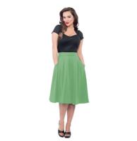 Steady High Waist Thrills Skirt Kelly Green-XL