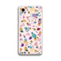 Terrazzo Memphis Pink: Google Pixel 3 Transparant Hoesje