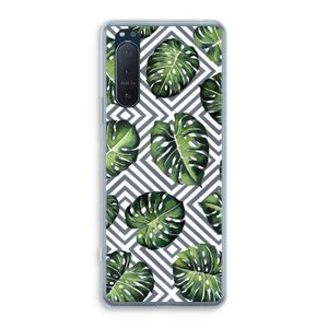 Geometrische jungle: Sony Xperia 5 II Transparant Hoesje