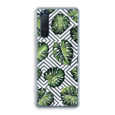 Geometrische jungle: Sony Xperia 5 II Transparant Hoesje