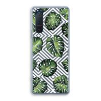 Geometrische jungle: Sony Xperia 5 II Transparant Hoesje