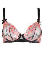 Agent Provocateur soutien-gorge Lexx à fleurs brodées - Noir