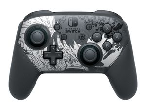 Nintendo Switch Pro Controller Monster Hunter Rise: Sunbreak Edition Zwart, Grijs, Zilver Bluetooth Gamepad Analoog/digitaal Nintendo Switch