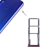 SIM-kaart lade + SIM-kaart lade + micro SD-kaart voor Xiaomi Redmi 7 (magenta)