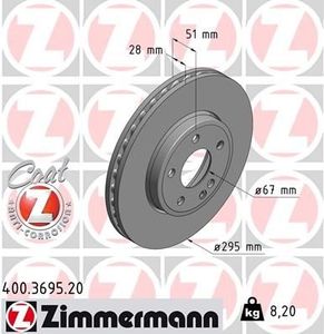 Remschijf Coat Z 400369520