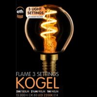 Kogel flame spiraal 5W scene switch e14 - thumbnail