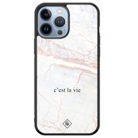 iPhone 13 Pro Max glazen hardcase - C'est la vie