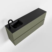 Toiletmeubel Mondiaz Ada | 120 cm | Meubelkleur Army | Lex wastafel Urban Links | 1 kraangat