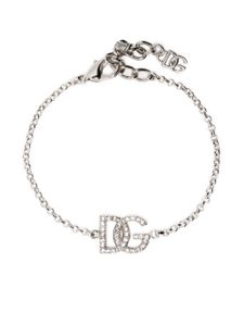 Dolce & Gabbana bracelet à ornements en cristal - Argent