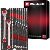 Einhell Gabelringschlüssel-Set 19-tlg. Einleger Pad 370521 Inlegstuk Rood/zwart