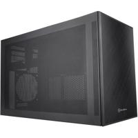SilverStone sugo 17 mini tower behuizing (zwart | 2x usb-a | 1x usb-c)
