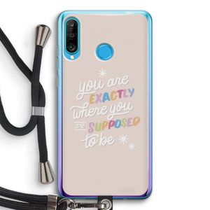 Right Place: Huawei P30 Lite Transparant Hoesje met koord