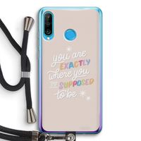 Right Place: Huawei P30 Lite Transparant Hoesje met koord