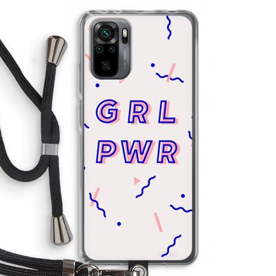 GRL PWR: Xiaomi Redmi Note 10 Pro Transparant Hoesje met koord