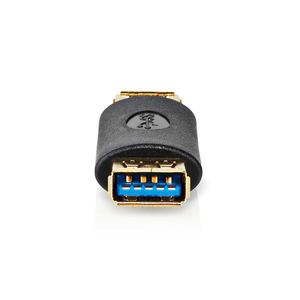 Nedis CCBW60900AT tussenstuk voor kabels USB-A Antraciet