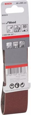 Bosch Accessoires 3 Banden 13x457 X440, Best for Wood+Paint , K40 - 2608606203