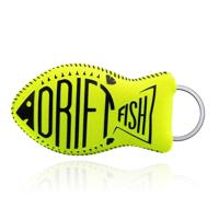 LGT JWLS Drijvende Vis Sleutelhanger - Neopreen - Fel Geel