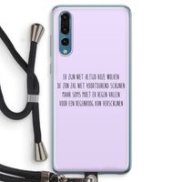 Regenboog: Huawei P20 Pro Transparant Hoesje met koord