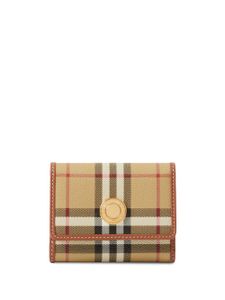 Burberry petit portefeuille à motif Vintage Check - Tons neutres