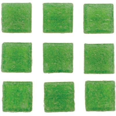 Glorex mozaiek steentjes/tegeltjes - vierkant - 140x stuks - groen - 1 x 1 cm