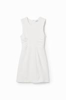 Mini-jurk met textuur - WHITE - M