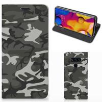 LG V40 Thinq | Hoesje met Magneet | Army Light