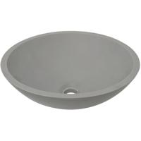 Wiesbaden Valerie Waskom - Ronde Opzetwastafel - 43x13 cm - Betonlook Wiesbaden Valerie Waskom - Ronde Opzetwastafel - 43x13 cm - Betonlook