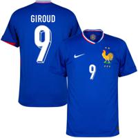 Frankrijk Shirt Thuis 2024-2025 + Giroud 9