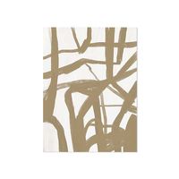 Schilderij op Paneel Abstract Strokes White PVC 50x70 Een Ophangplaat