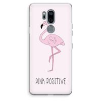 Pink positive: LG G7 Thinq Transparant Hoesje