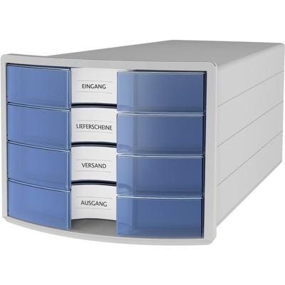 HAN IMPULS 2.0 1012-64 Ladebox Lichtgrijs DIN A4, DIN C4 Aantal lades: 4