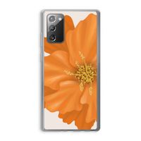 Orange Ellila flower: Samsung Galaxy Note 20 / Note 20 5G Transparant Hoesje