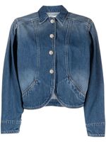 ISABEL MARANT veste en jean Valette à plis - Bleu - thumbnail