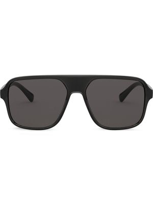 Dolce & Gabbana Eyewear lunettes de soleil à monture carrée - Gris