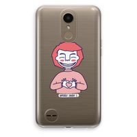 Hartje: LG K10 (2017) Transparant Hoesje