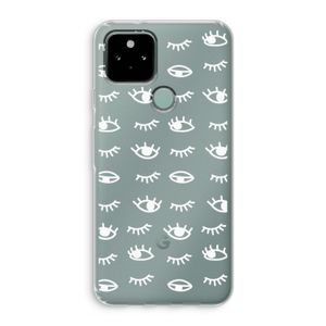 Eye pattern #3: Google Pixel 5 Transparant Hoesje