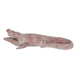Clayre & Eef Rode Decoratie krokodil 46*21*12 cm 6PR3209