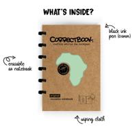 Correctbook Original Misty Mint A6 Gelinieerd - Uitwisbaar / Herschrijfbaar Notitieboek