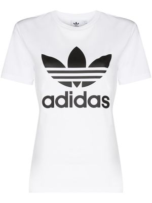 adidas t-shirt à logo imprimé - Blanc