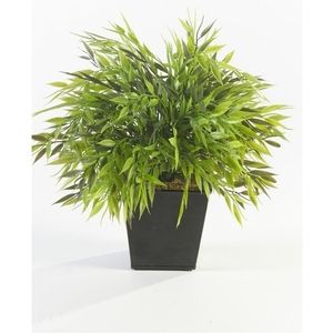 Groene kunstplant bamboe plant in pot 25 cm   -