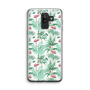 Flamingo bladeren: Samsung Galaxy J8 (2018) Transparant Hoesje