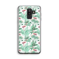 Flamingo bladeren: Samsung Galaxy J8 (2018) Transparant Hoesje
