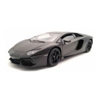 Modelauto/speelgoedauto Lamborghini Aventador - matzwart - schaal 1:24/20 x 9 x 5 cm   -