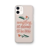 Optimistic flower girl: iPhone 12 Transparant Hoesje