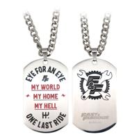 Fast & Furious Dog Tags with ball chain